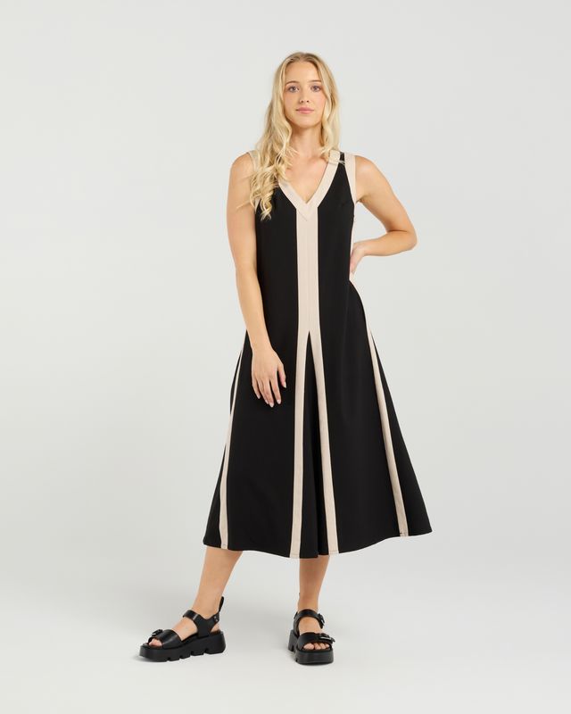 ET ALIA Edie Dress Noir Lines