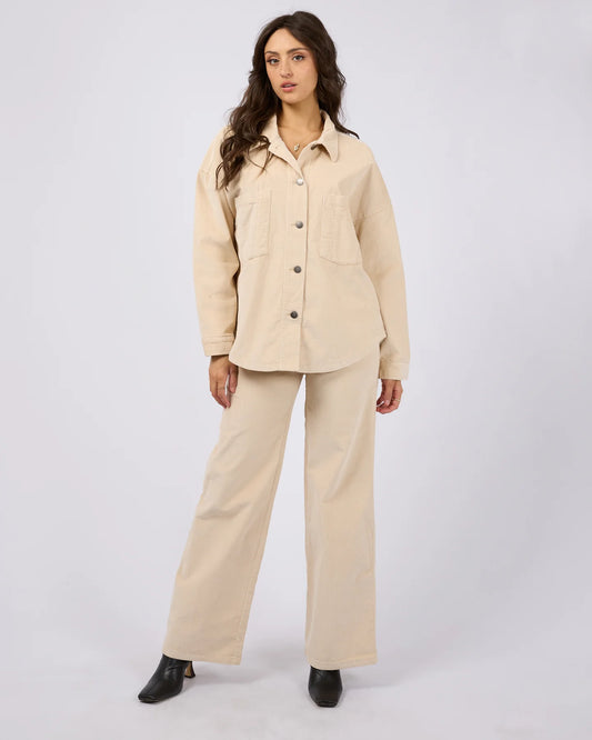 ALL ABOUT EVE Emma Cord Shacket Vanilla