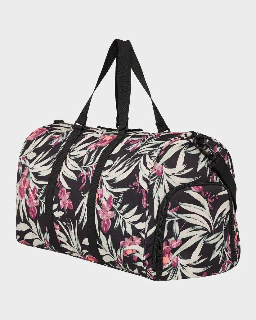 ROXY Pumpkin Spice Overnight Duffle Bag Floral Print