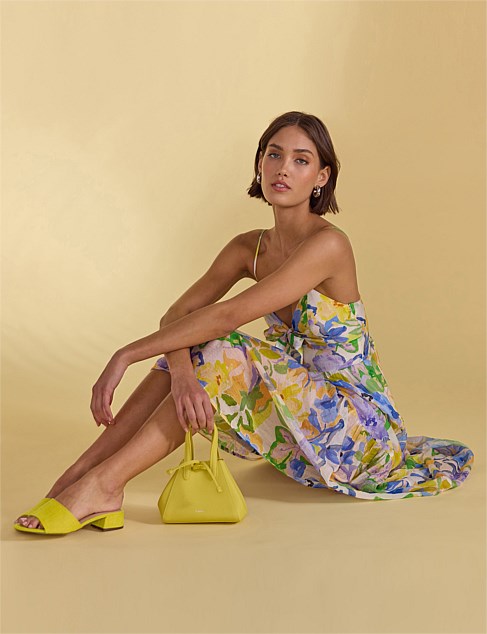 MINK PINK Fable Tie Midi Dress