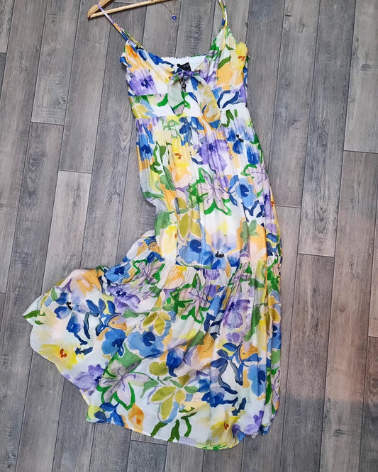 MINK PINK Fable Tie Midi Dress