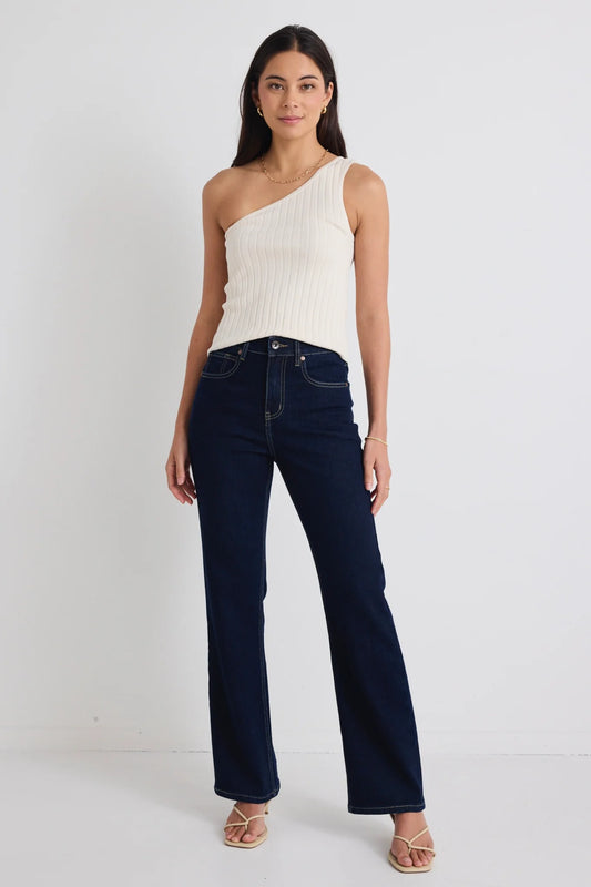STORIES BE TOLD Farah Indigo Slight Flare Jean