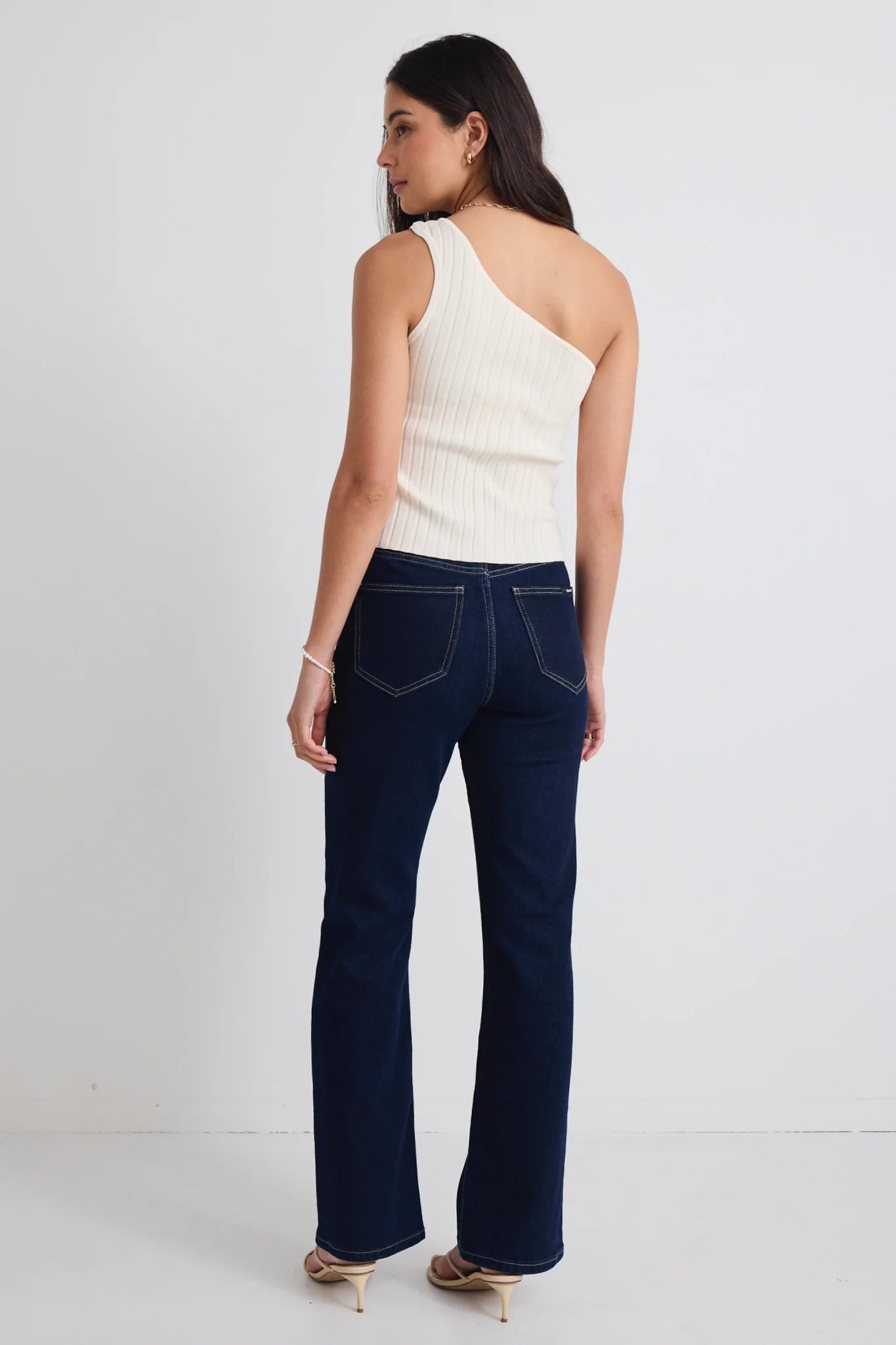 STORIES BE TOLD Farah High Rise Soft Flare Indigo