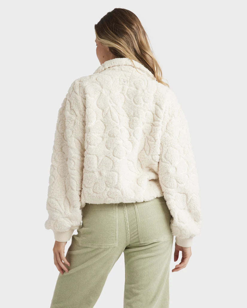 Billabong Fireside Cozy Half Zip Crew Whitecap