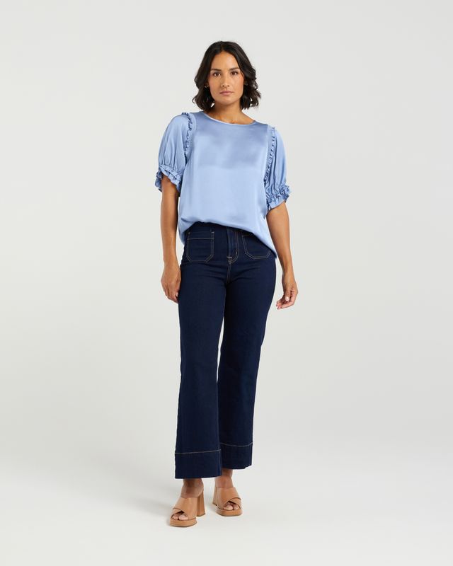 ET ALIA Florence Top Cornflower Blue
