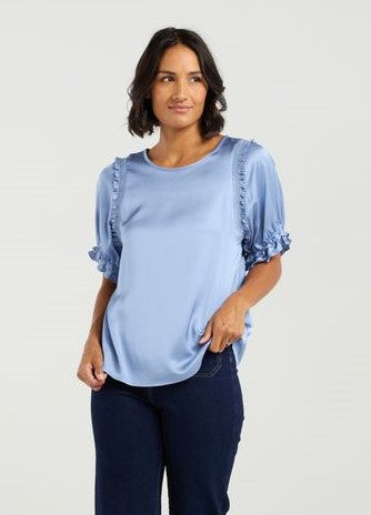 ET ALIA Florence Top Cornflower Blue