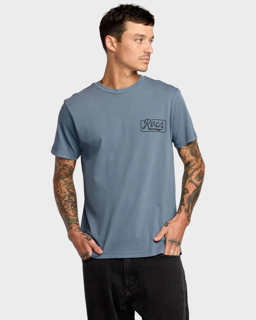 RVCA Frame Up Tee Vintage Navy