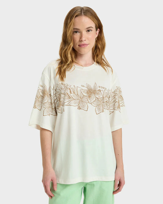 ROXY Hangloose Place Tee Egret