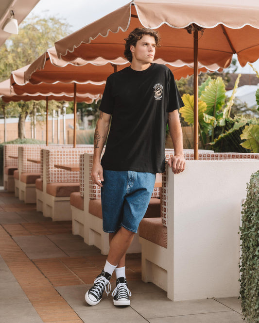 QUIKSILVER Hard Line Tee Black