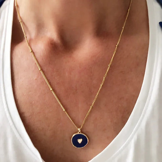 TWIGG JEWELLERY Heartfelt Necklace Blue