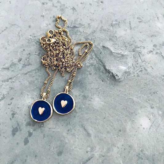 TWIGG JEWELLERY Heartfelt Necklace Blue