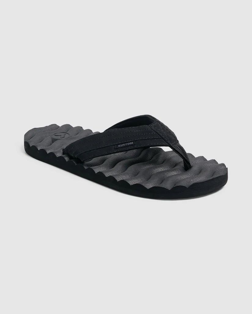 KUSTOM Hummer Jandal Black