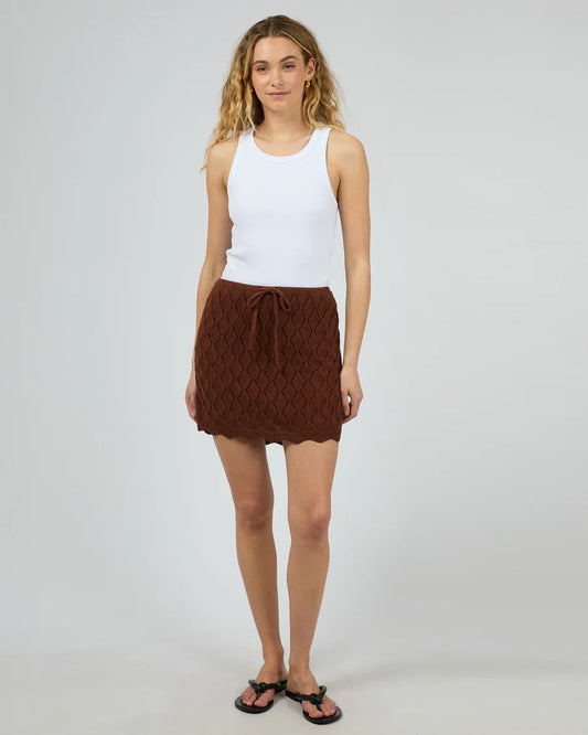 Silent Theory Hunter Mini Skirt Brown