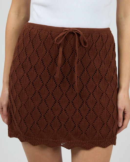 Silent Theory Hunter Mini Skirt Brown