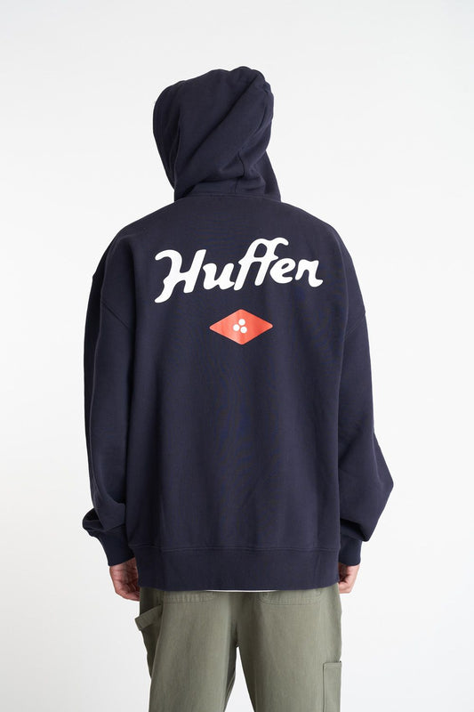 HUFFER Saturday Zip Thru Hood Navy