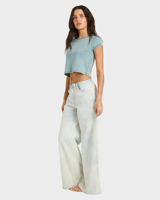 BILLABONG Jade Saltwashed Elastic Waist Denim Pant