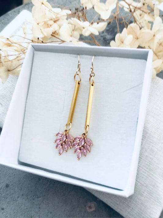 TWIGG JEWELLERY Kaitlyn Crystal Droplet Earrings