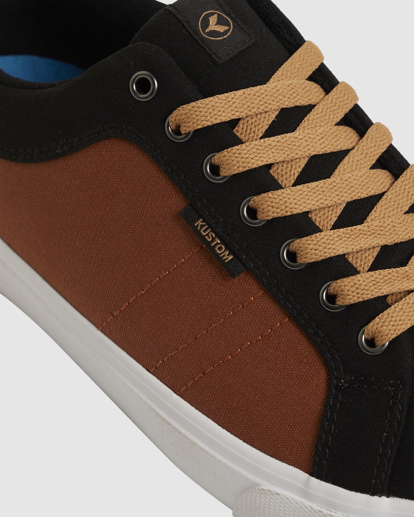 Kustom Finetime Classic Sneaker Shoe Black/Brown