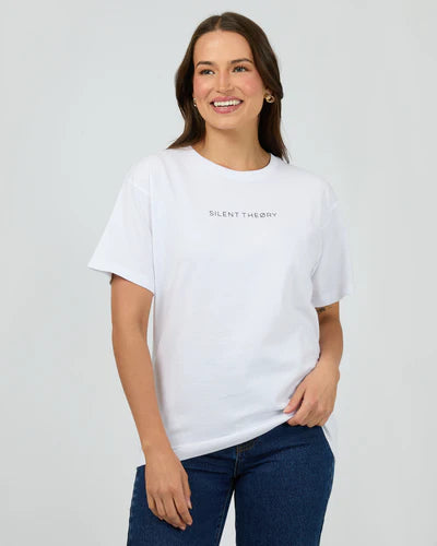 SILENT THEORY Logo Tee White