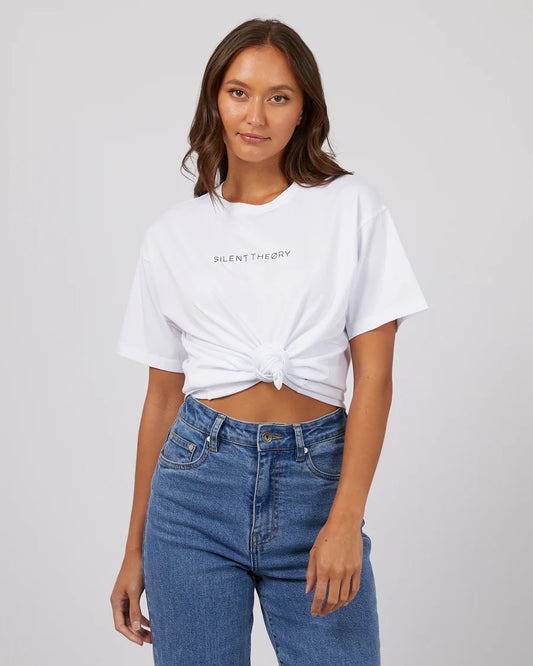 SILENT THEORY Logo Tee White