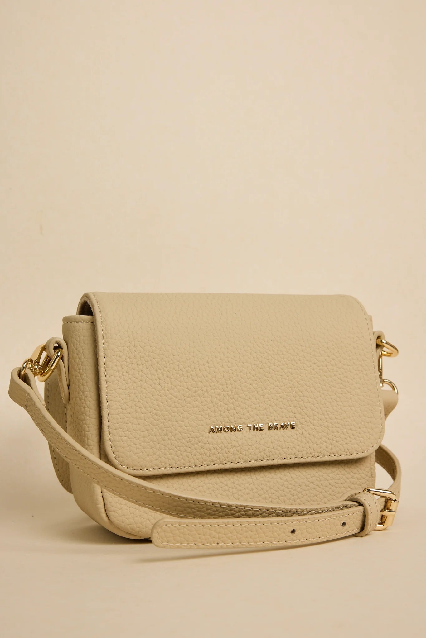 AMONG THE BRAVE London Shell Leather Small Crossbody Handbag