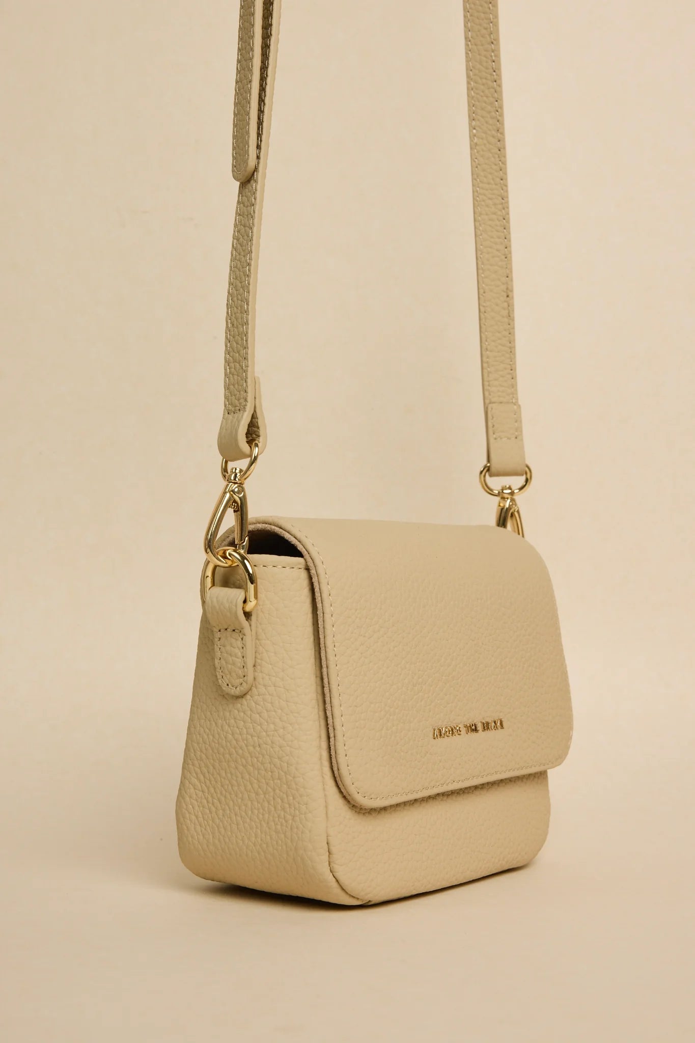 AMONG THE BRAVE London Shell Leather Small Crossbody Handbag