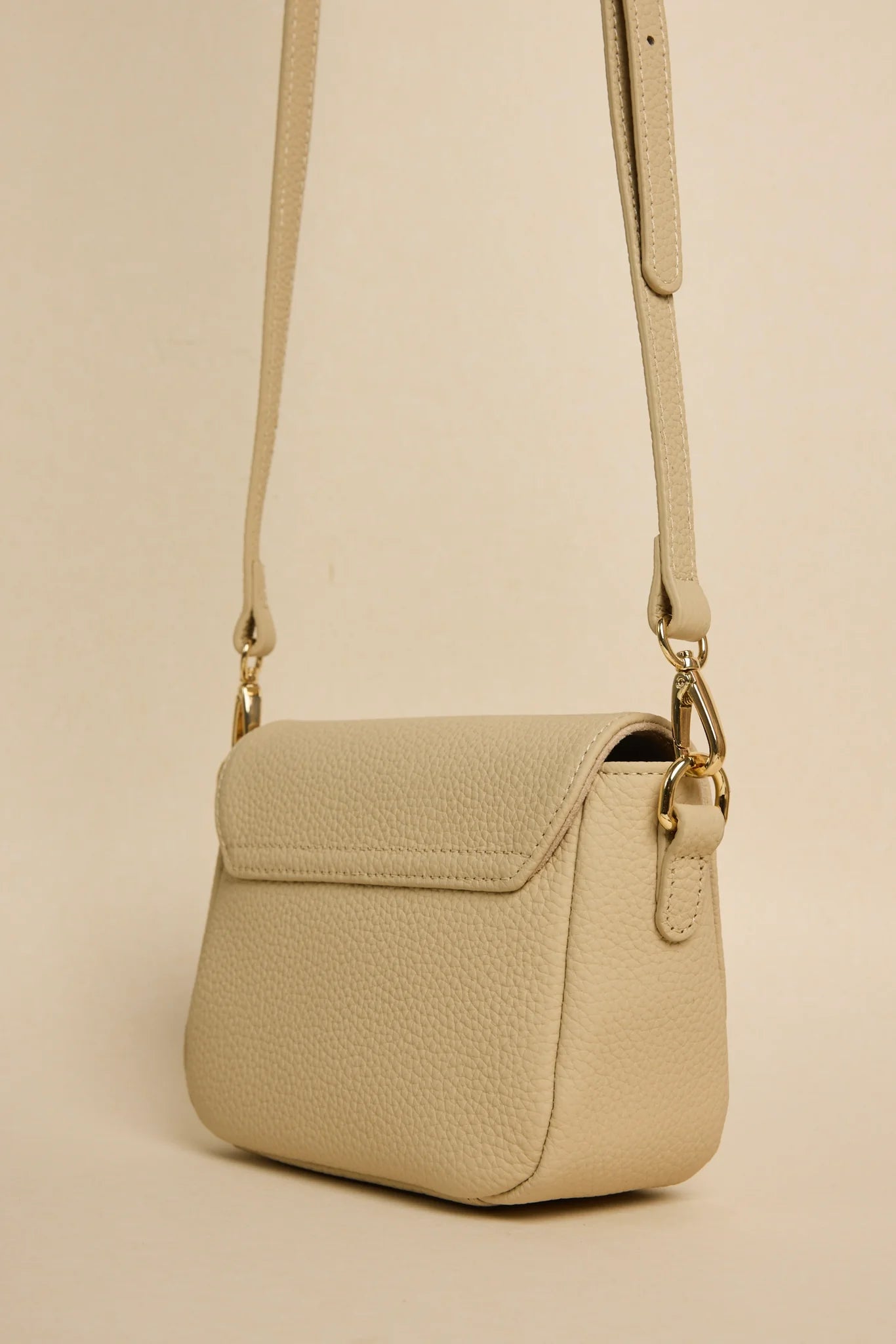 AMONG THE BRAVE London Shell Leather Small Crossbody Handbag
