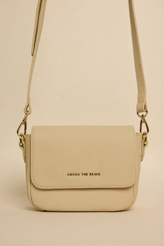 AMONG THE BRAVE London Shell Leather Small Crossbody Handbag
