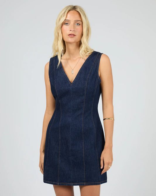 ALL ABOUT EVE Marlo Denim Dress Indigo