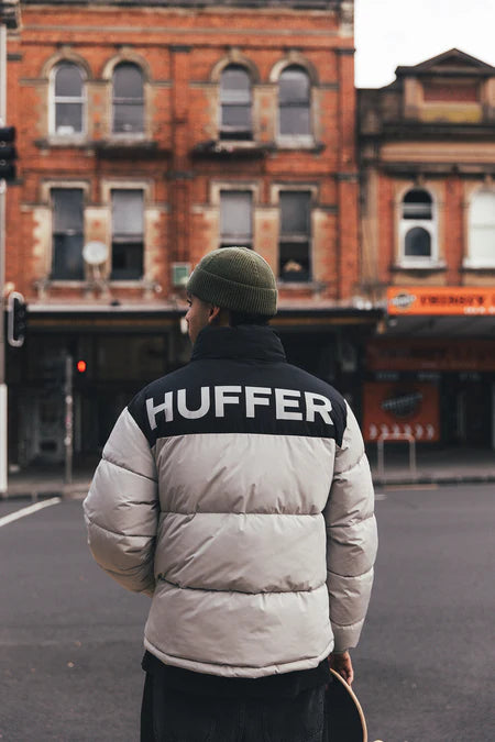 HUFFER Duo Puffer Jacket Black/Fossil