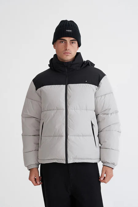 HUFFER Duo Puffer Jacket Black/Fossil