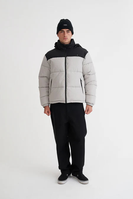 HUFFER Duo Puffer Jacket Black/Fossil
