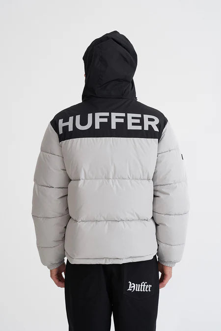 HUFFER Duo Puffer Jacket Black/Fossil