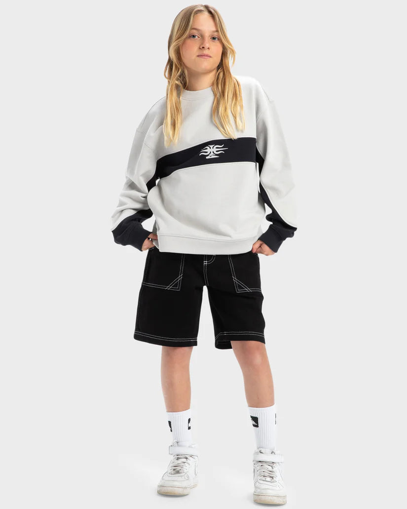 Quikilver Mercury Devil Crew Pullover Sweatshirt Boys 8-16 years