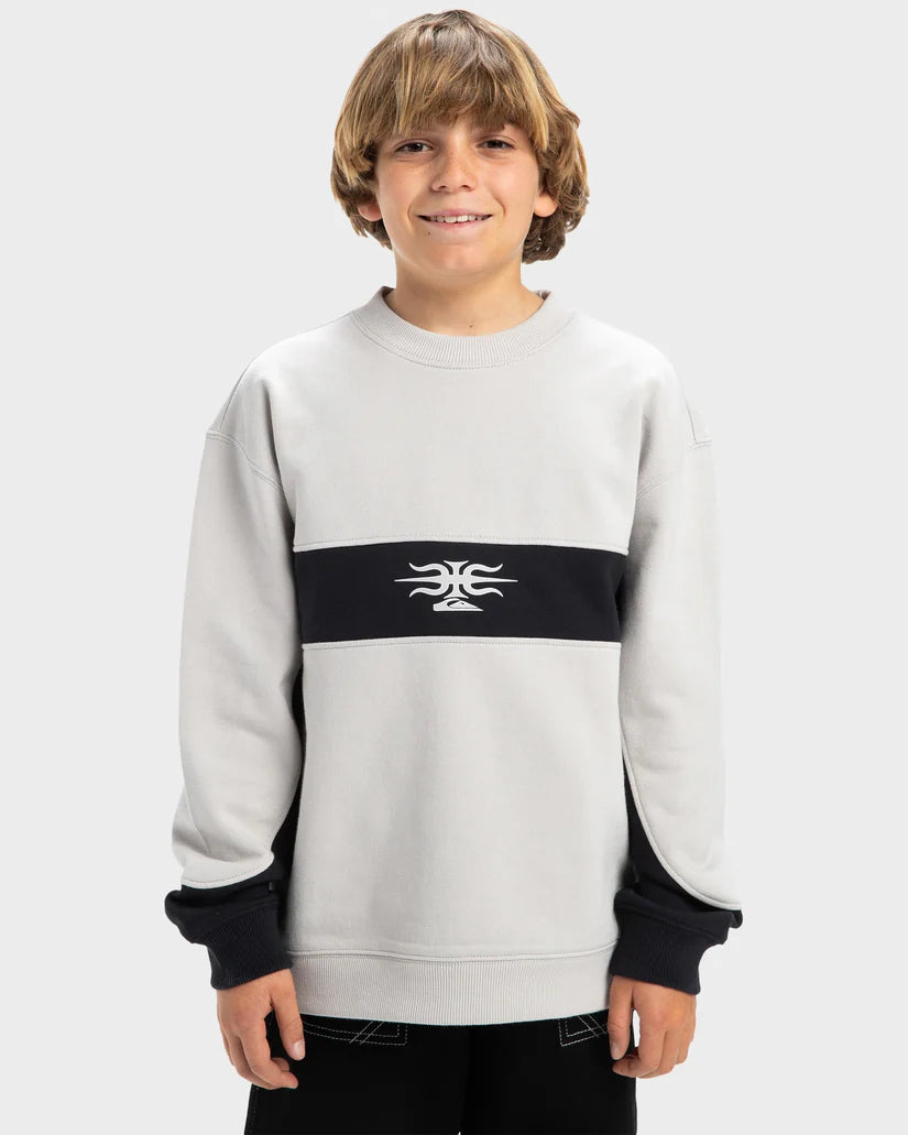 Quikilver Mercury Devil Crew Pullover Sweatshirt Boys 8-16 years