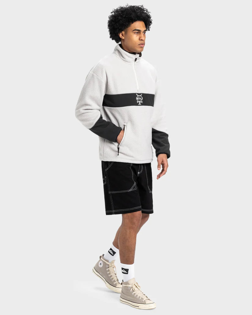 Quiksilver Mercury Sherpa Mens Pullover Lunar Rock
