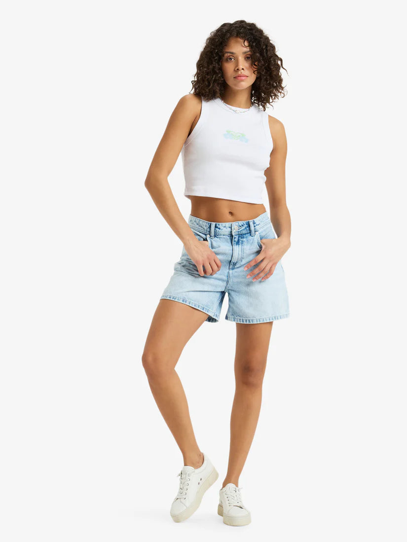 ROXY Morning Splendour Denim Short Beau Blue