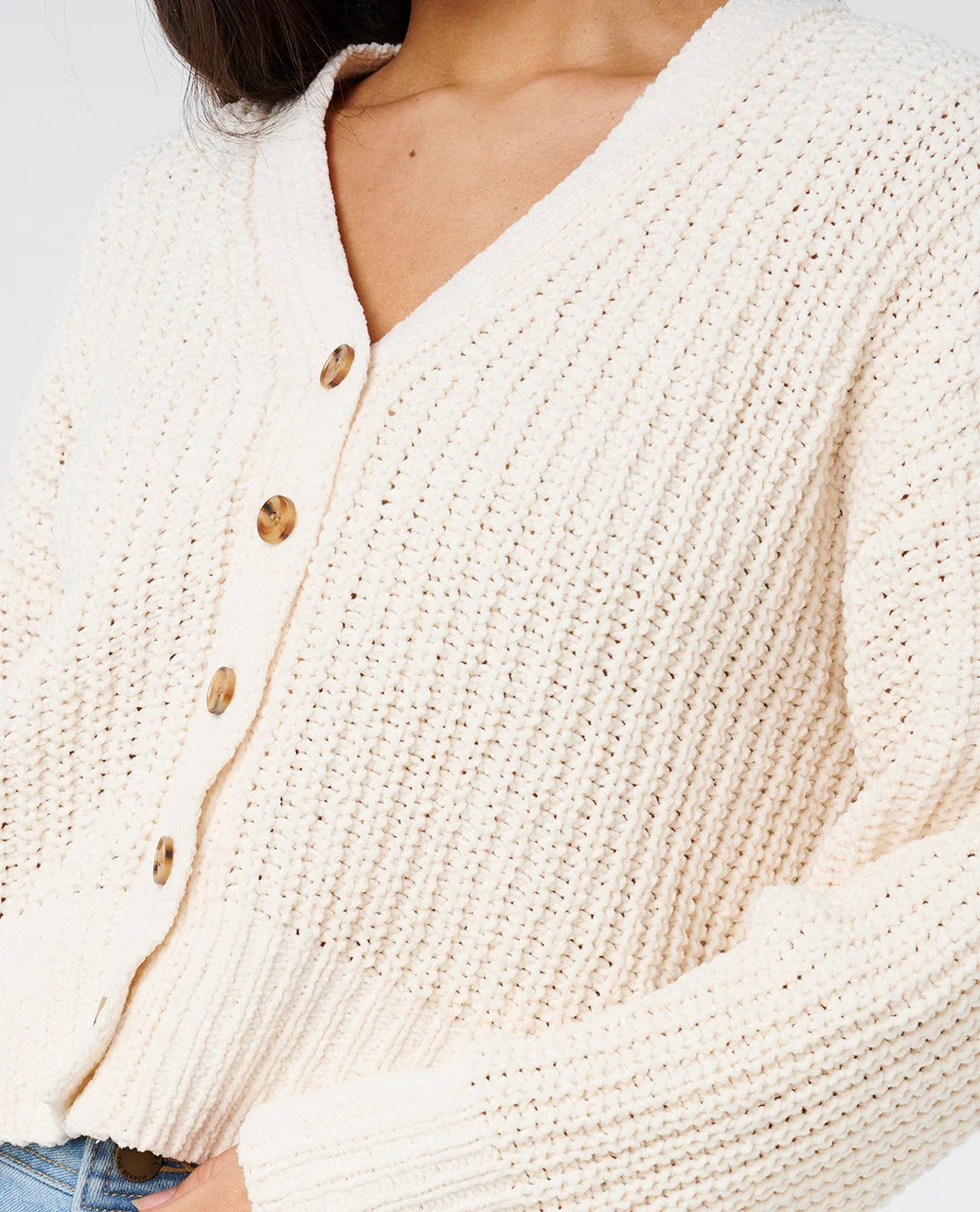 RIP CURL Neon Isles Cardigan Off White