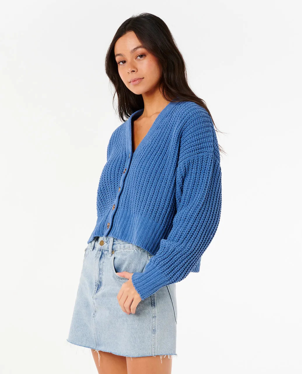 RIP CURL Neon Isles Cardigan Blue Grey