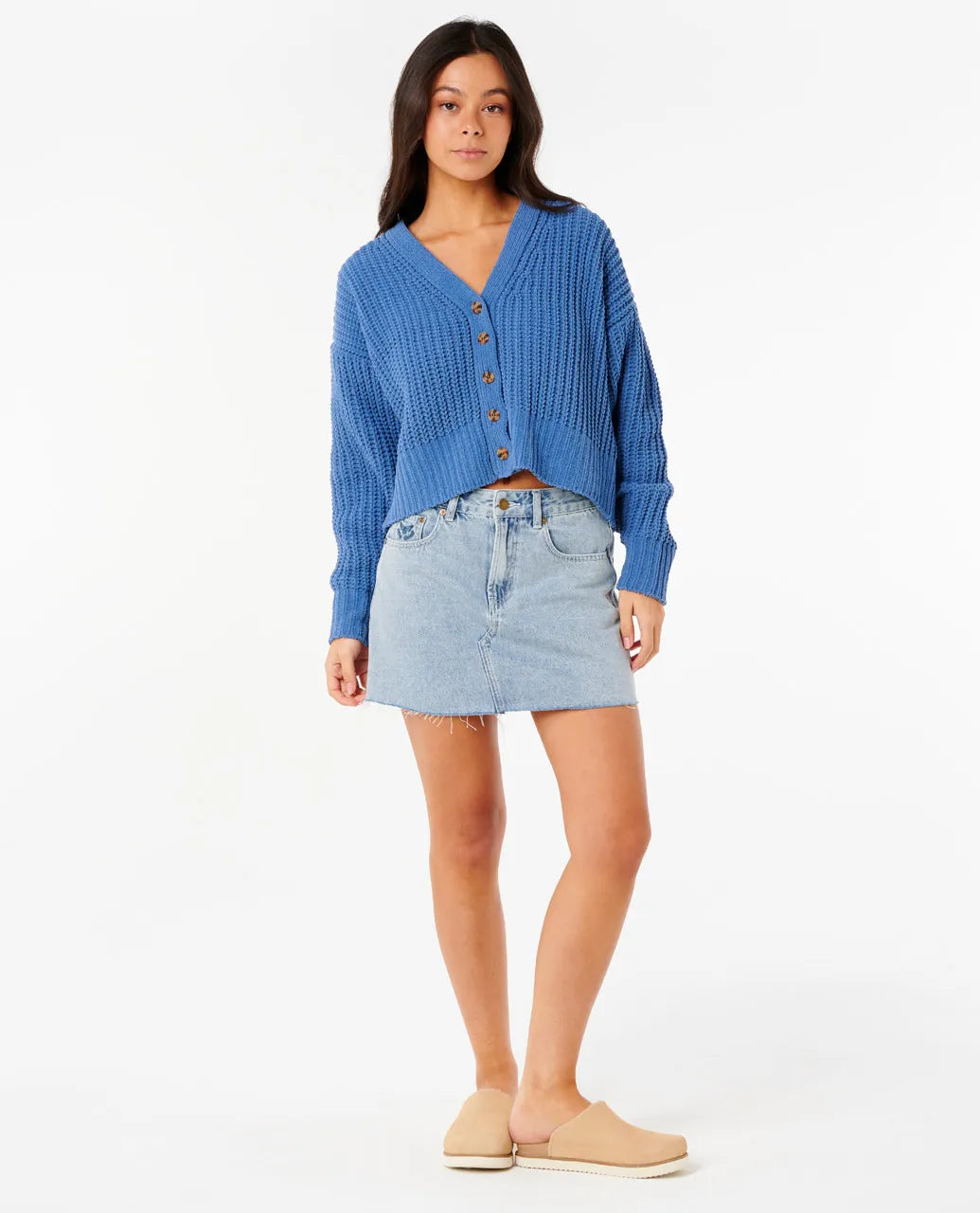 RIP CURL Neon Isles Cardigan Blue Grey