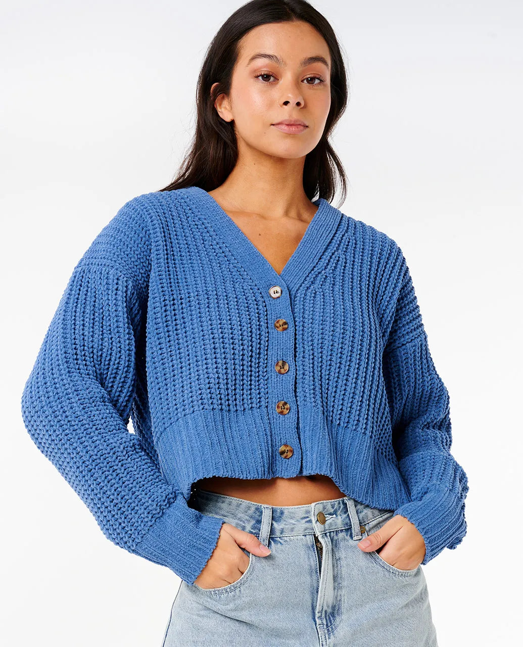 RIP CURL Neon Isles Cardigan Blue Grey