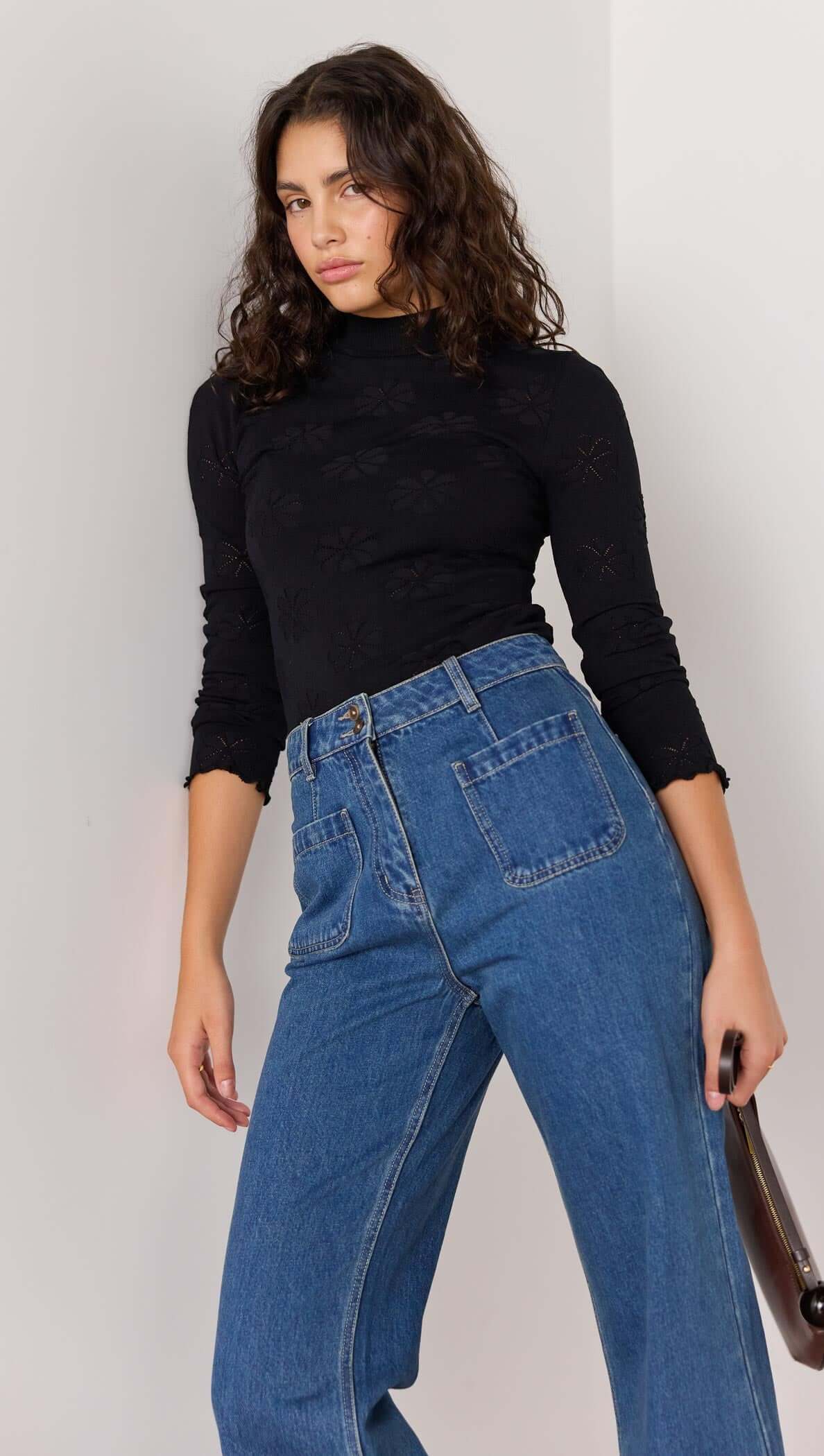 MINK PINK Nora Bootcut Denim Jean