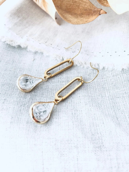 TWIGG JEWELLERY Nova Rectangle Earrings