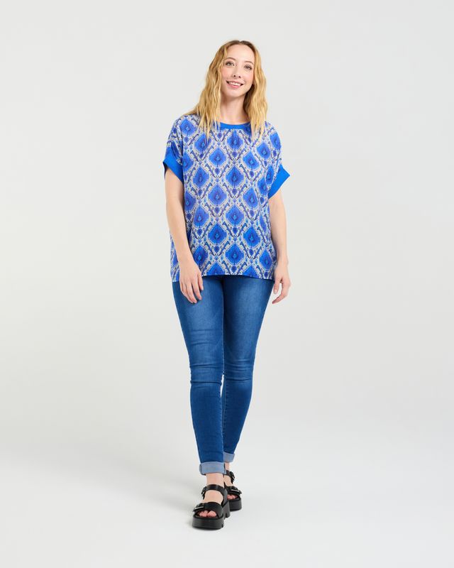 ZAFINA Olivia Top Paisley Top