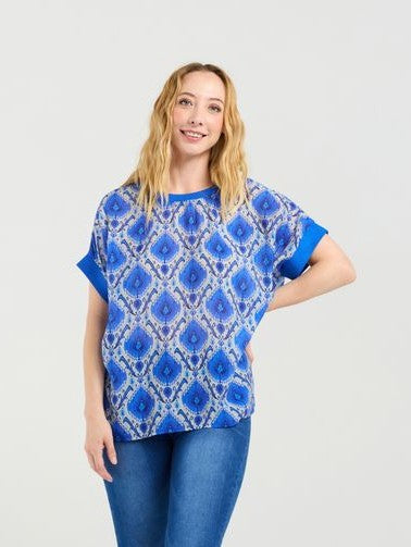 ZAFINA Olivia Top Paisley Top