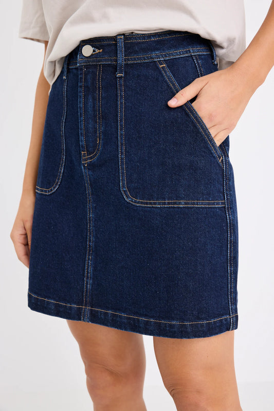 IV + JACK Orchard Indigo Denim Skirt