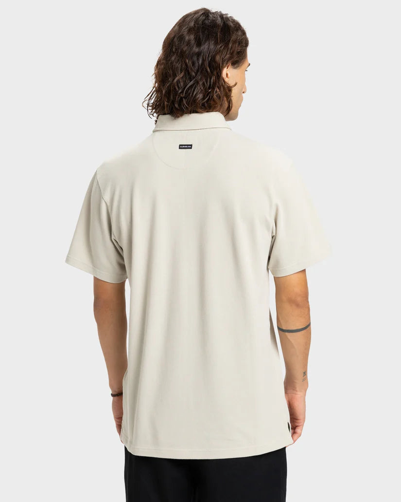 QUIKSILVER Pique Polo Shirt Moonstruck