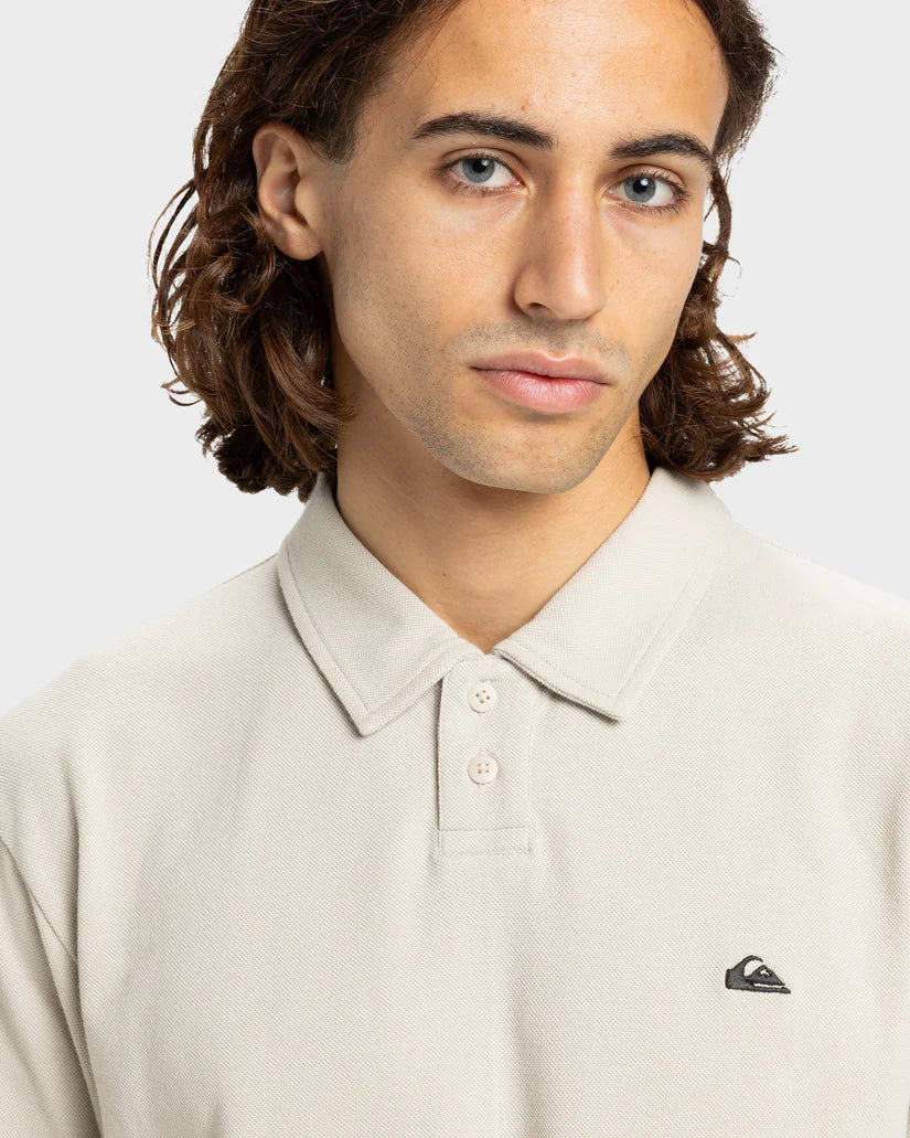 QUIKSILVER Pique Polo Shirt Moonstruck