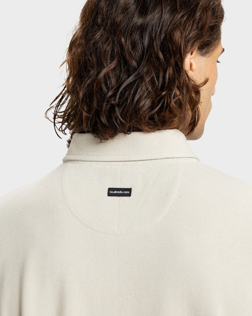 QUIKSILVER Pique Polo Shirt Moonstruck