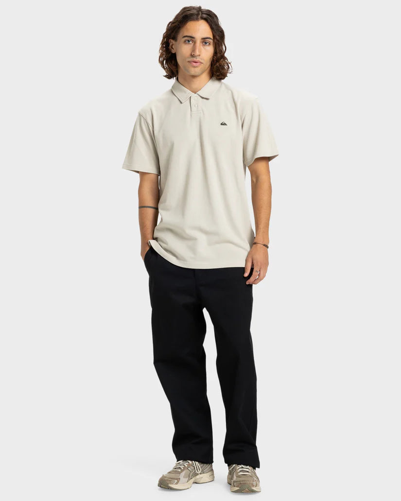 QUIKSILVER Pique Polo Shirt Moonstruck